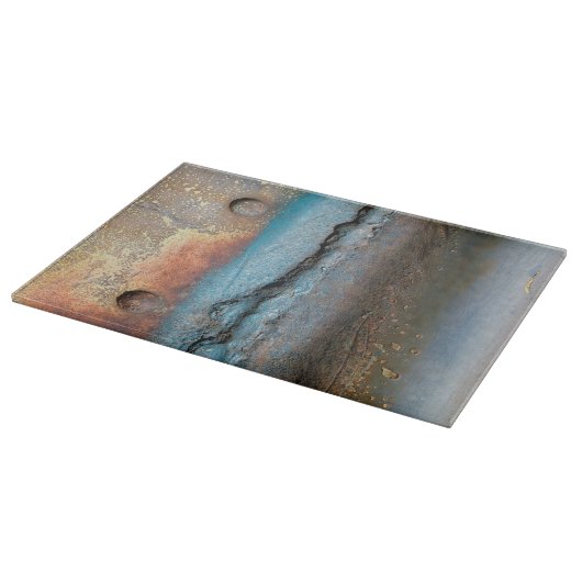 Oxidiertes Metall Schneidebrett (Ecke)