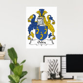 Oxley Familienwappen Poster (Heimbüro)