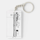 Oxnard Airport Chart / Taxistand Schlüsselanhänger (Rückseite)