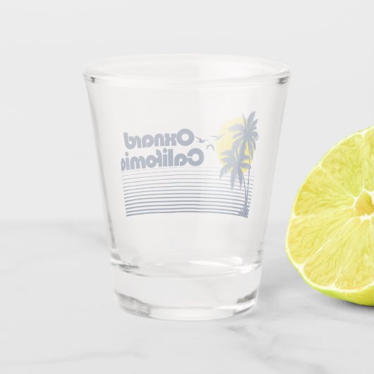 Oxnard California Schnapsglas (Rückseite)