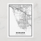 Oxnard Map Postkarte (Vorderseite)