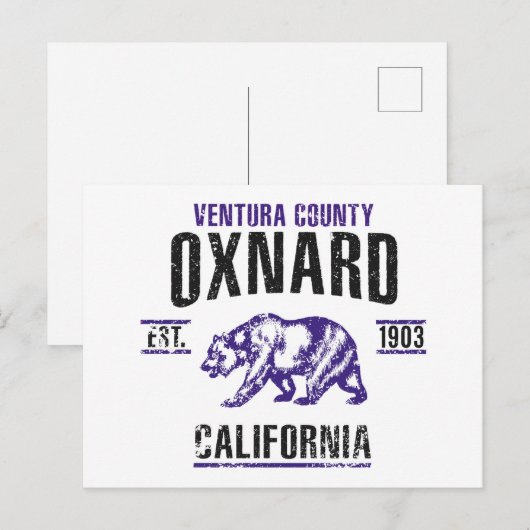 Oxnard Postkarte (Vorne/Hinten)
