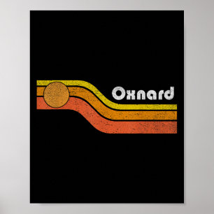 Oxnard - Vintage Männer Frauen 70er 80er Grafik Co Poster