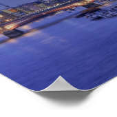 Oxo Tower and Thames River Poster (Ecke)