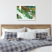 Oxone Falls and Spring ViewShasta Springs, CA Leinwanddruck (Insitu (Schlafzimmer))
