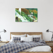 Oxone Falls and Spring ViewShasta Springs, CA Leinwanddruck (Insitu (Schlafzimmer))