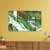 Oxone Falls and Spring ViewShasta Springs, CA Leinwanddruck (Insitu (Wohnzimmer))