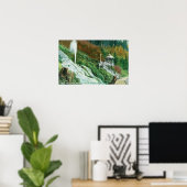 Oxone Falls and Spring ViewShasta Springs, CA Poster (Heimbüro)