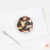 Oxtail und Broad Beans Stew jamaikanische Lebensmi Runder Aufkleber (Umschlag)