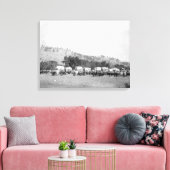 Oxteams und Wagen in einem Schwarzen Tal Leinwanddruck (Insitu (Wohnzimmer))