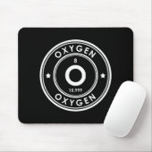 Oxygen Element Black Mouse Pad Mousepad (Mit Mouse)