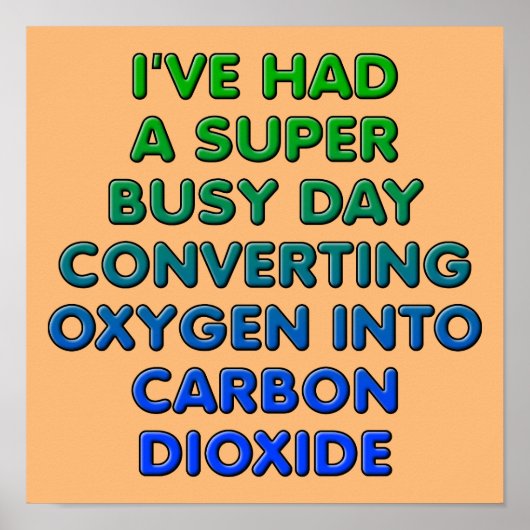 Oxygen Funny Poster Sign konvertieren (Vorne)