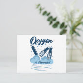 Oxygen is Overrated - For Swimmers Postkarte (Stehend Vorderseite)