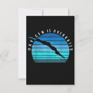 Oxygen ist überbewertet Schwimmer Geschenke schwim Einladung