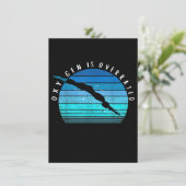 Oxygen ist übertrieben schwimmend Geschenke schwim Einladung (Stehend Vorderseite)