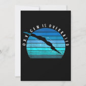 Oxygen ist übertrieben schwimmend Geschenke schwim Einladung (Vorderseite)