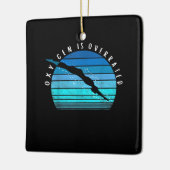 Oxygen ist übertrieben schwimmend Geschenke schwim Keramikornament (Links)