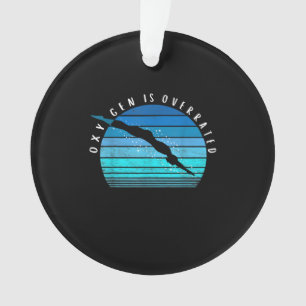 Oxygen ist übertrieben schwimmend Geschenke schwim Ornament