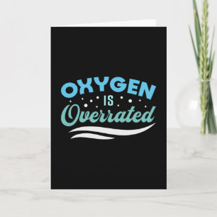 Oxygen ist übertrieben schwimmendes Schwimmerschwi Karte
