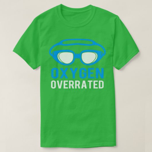 Oxygen überbewertete Funny Swimmingpool für Männer T-Shirt (Design vorne)