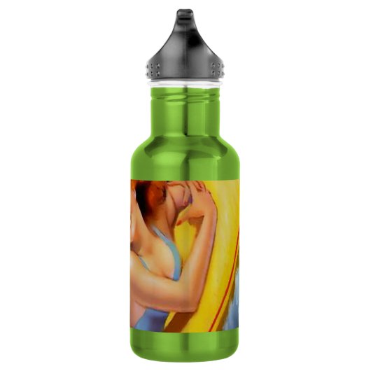 Oxygentees Button oben Edelstahlflasche (Rechts)