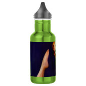 Oxygentees Button oben Edelstahlflasche (Links)