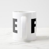 Oxygentees füttern mir riesige Tasse (Rückseite)