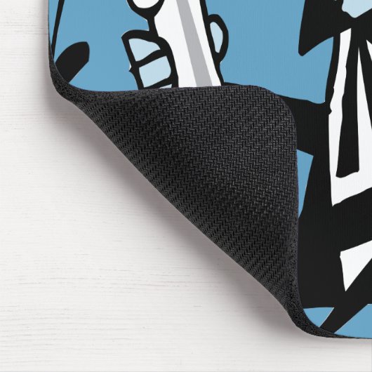 Oxygentees Retro Trompete-Mausunterlage Mousepad (Ecke)