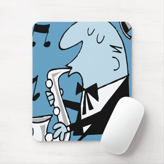 Oxygentees Retro Trompete-Mausunterlage Mousepad (Mit Mouse)