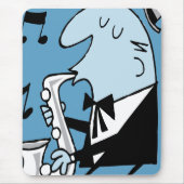 Oxygentees Retro Trompete-Mausunterlage Mousepad (Vorne)