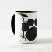 Oxygentees Rock-and-Rolltrommeln Tasse (Vorderseite Links)
