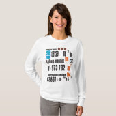 Oxygentees Sauerstoff-Periodensystem T-Shirt (Vorne ganz)