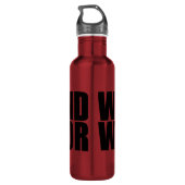 Oxygentees Wochenenden-Kriegers-Freiheit Edelstahlflasche (Rückseite)