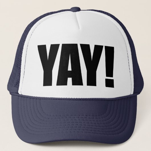 Oxygentees Yay! Hut Truckerkappe (Vorderseite)