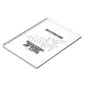 Oxytocin-Gebäude-Blöcke der Liebe (Chemie) Notizblock (Linke Seite)