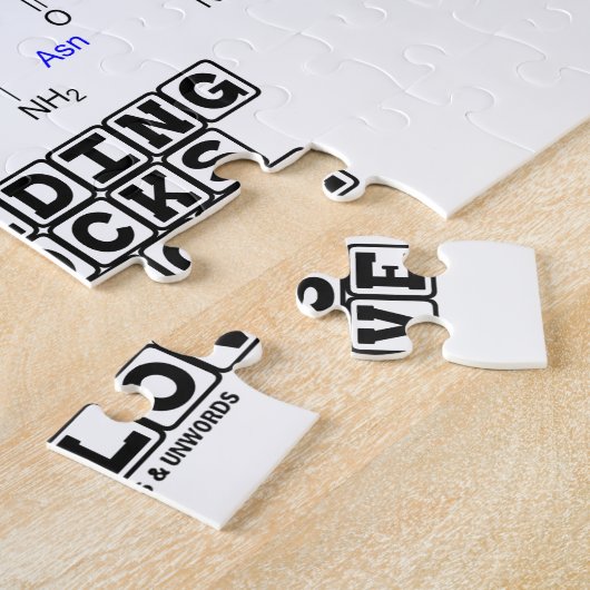 Oxytocin-Gebäude-Blöcke der Liebe (Chemie) Puzzle (Seite)