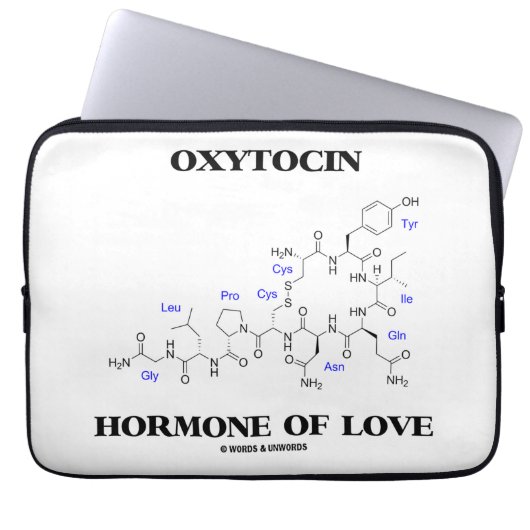 Oxytocin-Hormon der Liebe (Chemie) Laptopschutzhülle (Vorderseite)