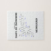 Oxytocin-Hormon der Liebe (Chemie) Puzzle (Horizontal)