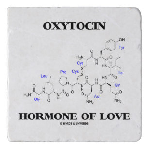 Oxytocin-Hormon von Liebe-Chemie Töpfeuntersetzer