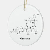 Oxytocin-Liebe Molekülchemie Keramik Ornament (Links)