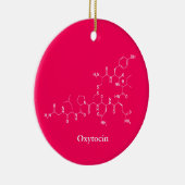 Oxytocin-Liebe Molekülchemie Keramikornament (Rechts)