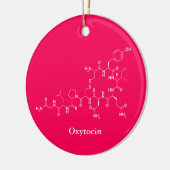 Oxytocin-Liebe Molekülchemie Keramikornament (Links)