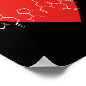 Oxytocin Love Hormone Valentines Day Love Hormone Poster (Ecke)