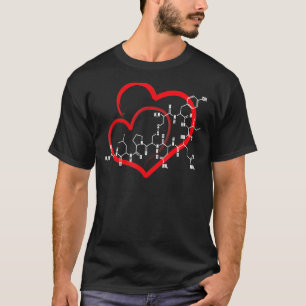 Oxytocin Molekulare Liebe Lehrer Valentine T-Shirt