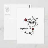 Oxytocin Postkarte (Vorne/Hinten)