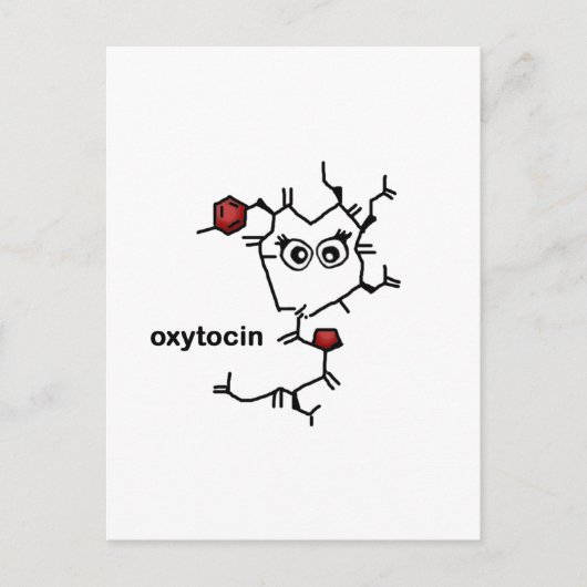 Oxytocin Postkarte (Vorderseite)