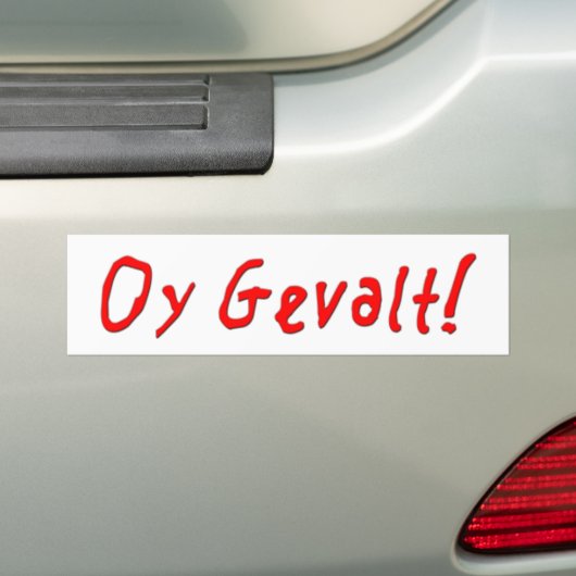 Oy Gevalt! Autoaufkleber (Auf Auto)