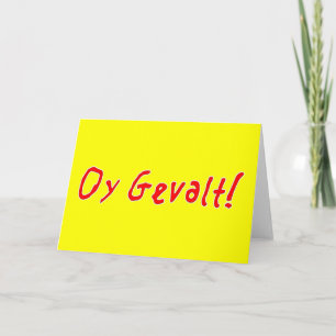 Oy Gevalt! Feiertagskarte