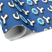 Oy Joy Chrismukkah Geschenk Wrap Geschenkpapier (Rolleneckpunkt)