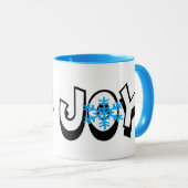 Oy Joy Snowflake Chrismukka Tasse (VorderseiteRechts)